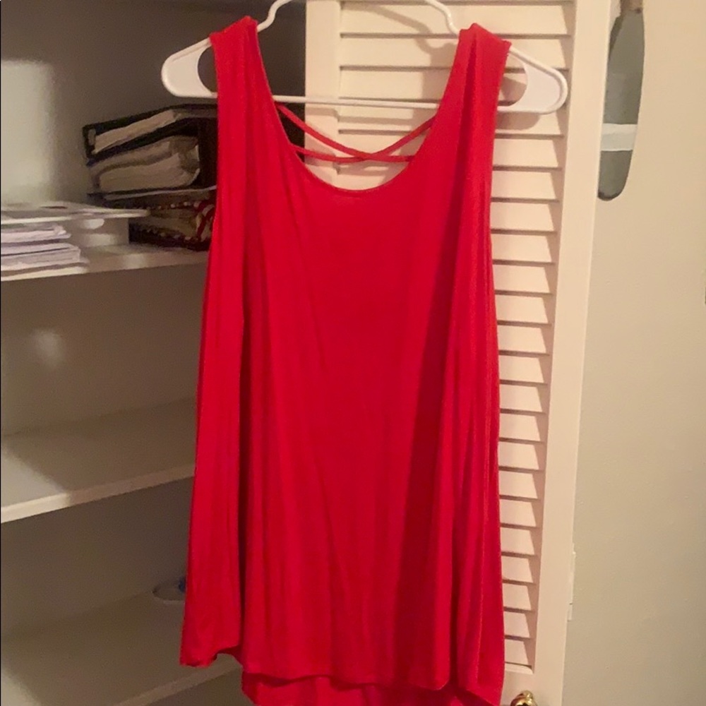 Bright red tank (4/$25)